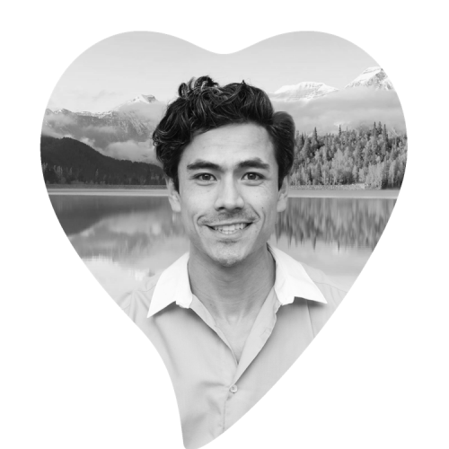 Porcelain Portrait, Tear Drop Heart (Left), w/ BW Image <h3 class="product_title entry-title">5½” x 6¾” (14 x 17 cm)</h3>