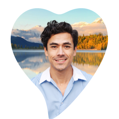 Porcelain Portrait, Tear Drop Heart (Left), w/ Color Image <h3 class="product_title entry-title">2⅜” x 2 ¾” (6 x 7 cm)</h3>