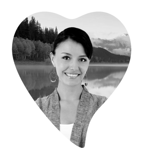 Porcelain Portrait, Tear Drop Heart (Right), w/ BW Image <h3 class="product_title entry-title">4¼” x 4¾” (11 x 12 cm)</h3>